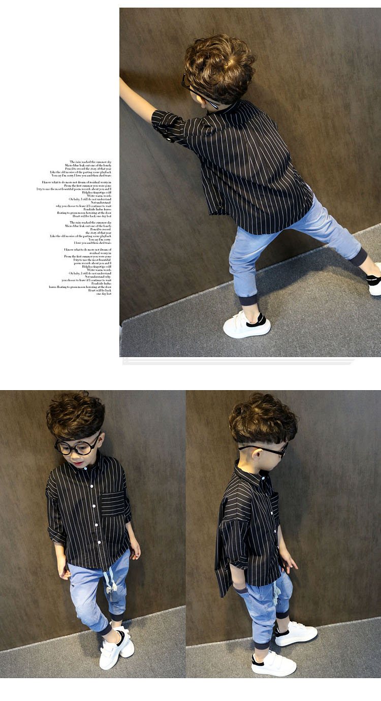 Chemise garcon à manche longue - Ref 2082475 Image 12
