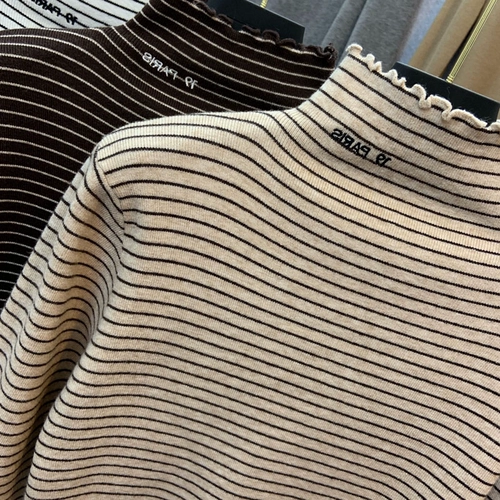 Демисезонный бархатный приятный телу флисовый лонгслив, высокий воротник, в западном стиле