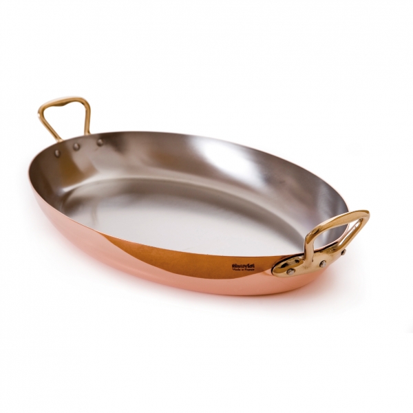 European direct mail French Mauviel copper stainless steel multifunctional binaural fish-shaped pan frying pan multi-caliber