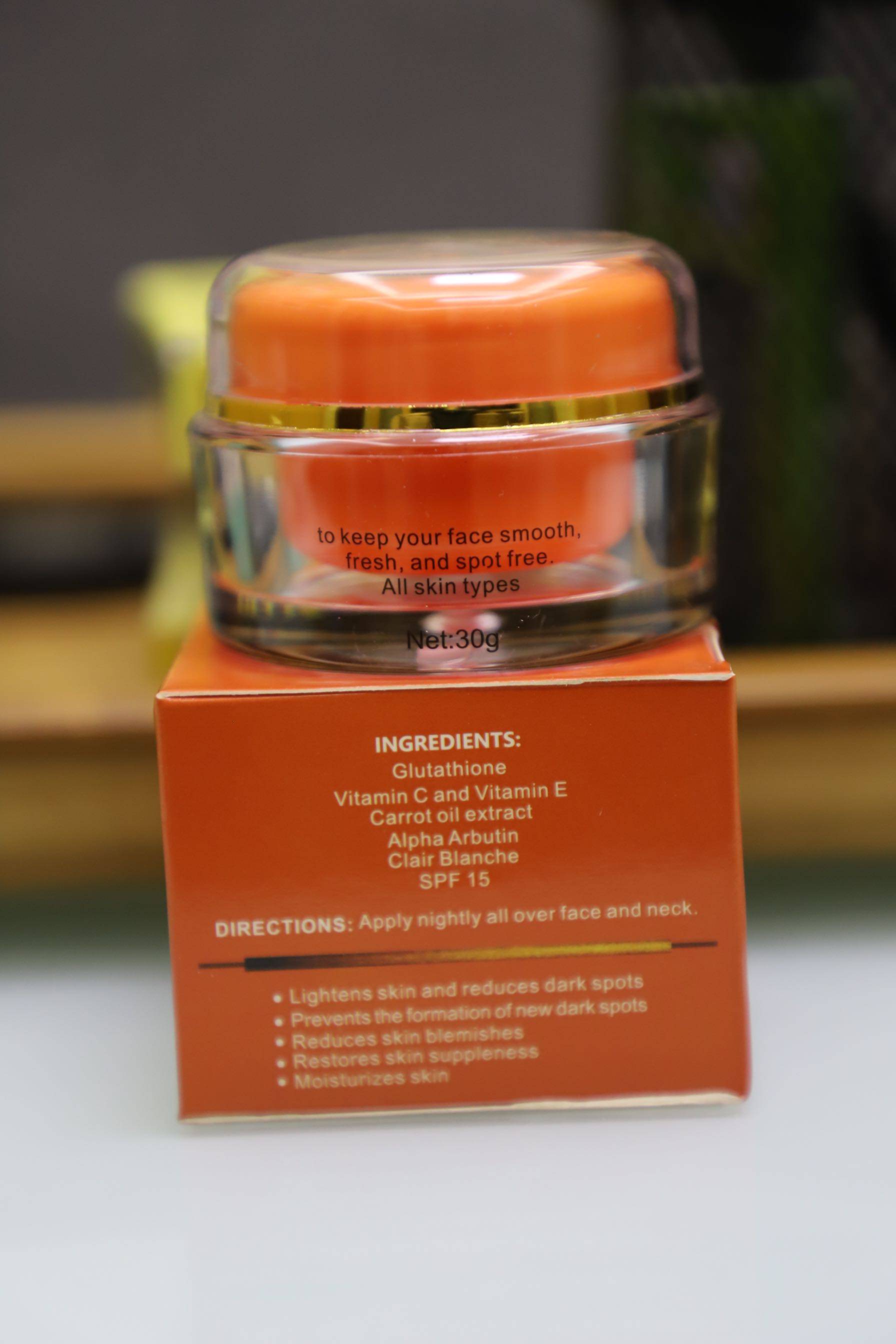 Free Delivery Pure Carrot FACE CREAM Balancing toner Glutathione