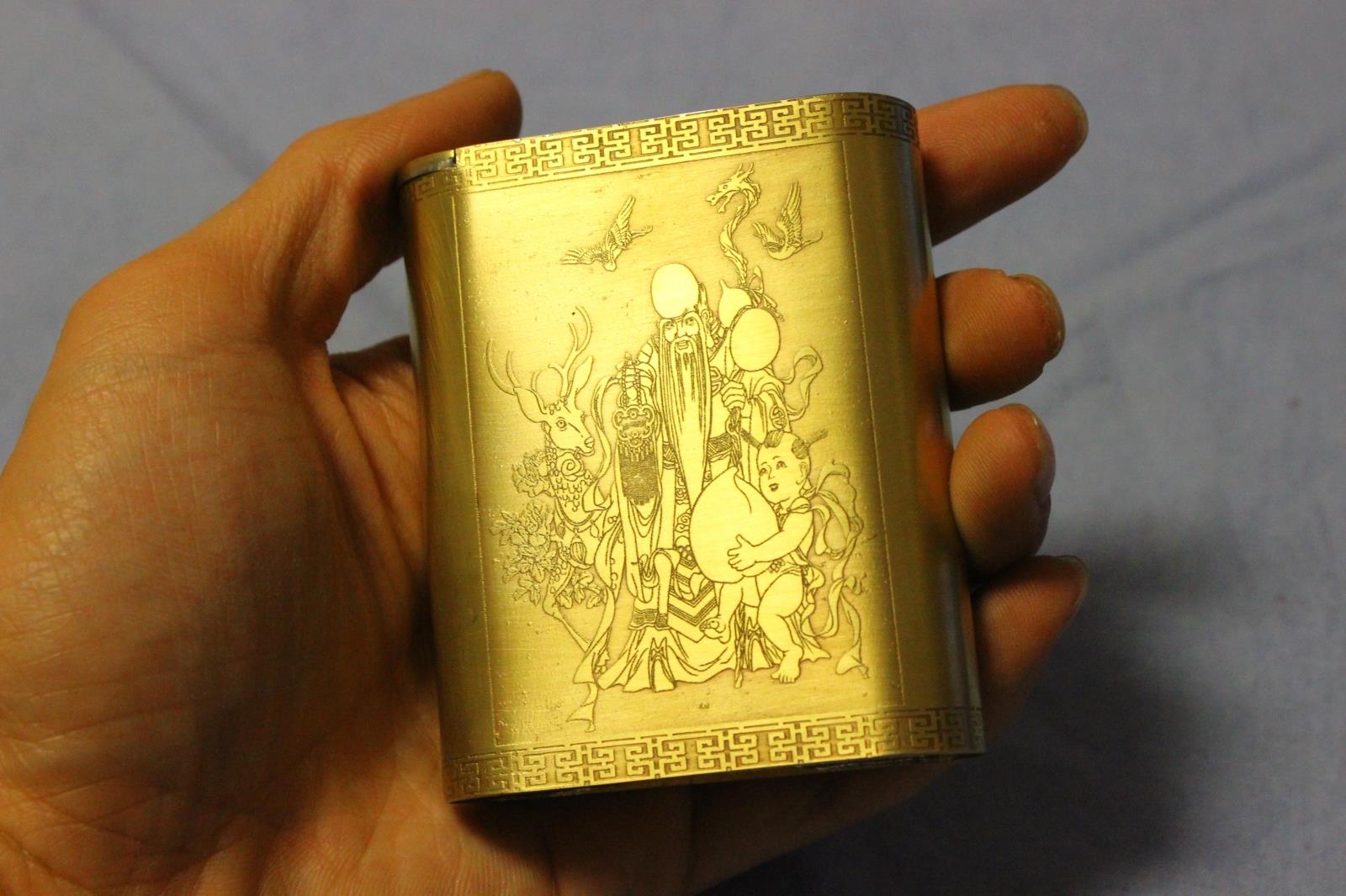 New high-end handmade pure copper shredded tobacco box