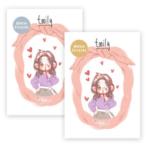 Clockwork Pills - (Review Girl) Japanese Paper Stickers with Cutting Die