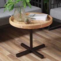 Promotion Nordic simple round coffee table living room mini side table bedroom small table light luxury iron furniture