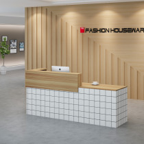 Front desk table Bar counter Company shop Small cashier Beauty salon Clothing store Reception desk counter Simple and modern