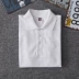 2019 Nhật Bản màu rắn POLO áo sơ mi nam tay ngắn Áo thun đen trắng áo thun đáy quần cotton mùa hè - Polo áo thun nam có cổ lacoste Polo