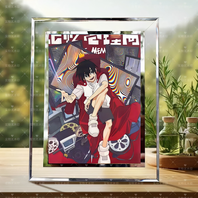 Memory Bureau Protagonist Halo Crystal Glass Photo Frame High-Definition Decorative Ornament Gift for Friends and Classmates Memory Bureau Protagonist Halo Crystal Glass Photo Frame High-Definition Decorative Ornament Gift for Friends and Classmates