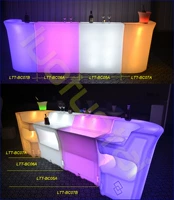 Rototai Thời trang LED điều khiển từ xa đầy màu sắc đồ nội thất dạ quang Gia đình thu thập văn phòng lễ tân LED thanh ánh sáng - Bàn / Bàn bàn gỗ nguyên khối