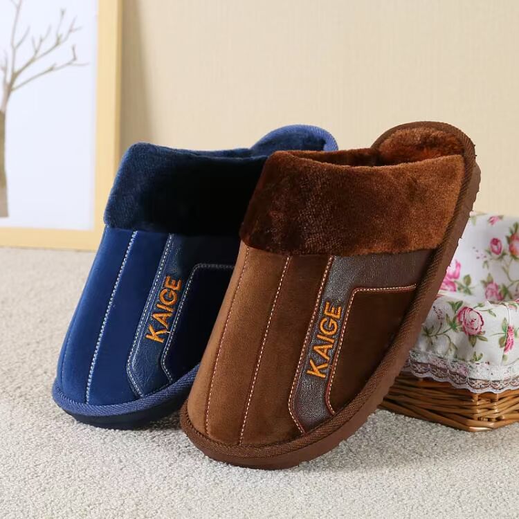 Giày XL nam 45 cực lớn 46 giày cotton đế dày cotton nam 50 Baotou ấm 47 trong nhà 48 tóc kéo 49 dép bít mũi nam