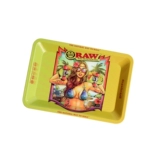 Сырой маленький металлический поддон дым шелк ковш