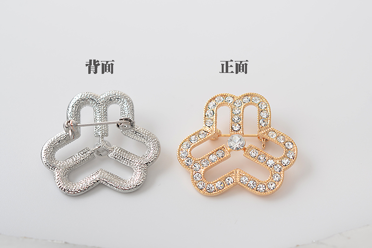 Liên đoàn phụ nữ logo trâm cài rhinestone trâm nữ Liên kết huy hiệu phụ nữ tùy chỉnh khăn ba vòng khóa trang sức - Trâm cài ghim cài áo ngọc trai