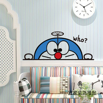 Doraemon Doraemon cute cartoon creative stickers home flat waterproof decorative door stickers window glass stickers