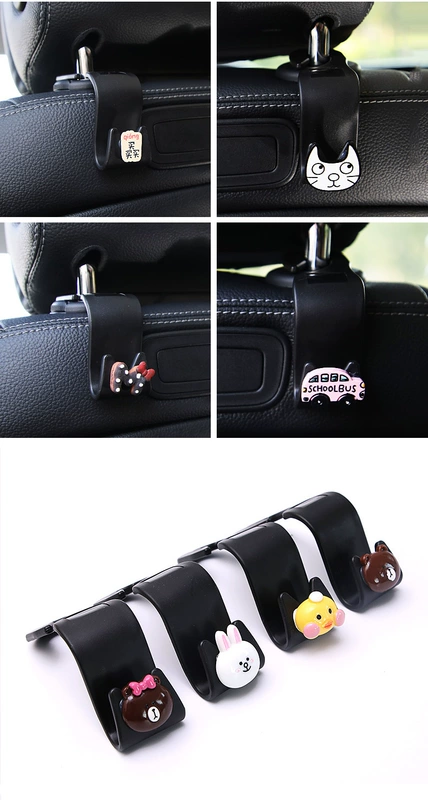 Cặp móc treo ghế sau móc treo thực tế treo trọng lượng mạnh cân tiện ích xe cung cấp sáng tạo xe - Ô tô nội thất Accesseries