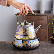 Tea-made tea set glass-cooked teapot mesh home boiled tea pot electric pot stove with fully automatic steam