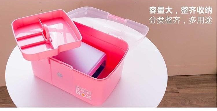 Hộp công cụ làm móng Thợ làm móng đặc biệt Đa chức năng Công cụ di động Dung lượng lớn Bộ hộp lưu trữ gia đình đầy đủ - Công cụ Nail cọ vẽ móng