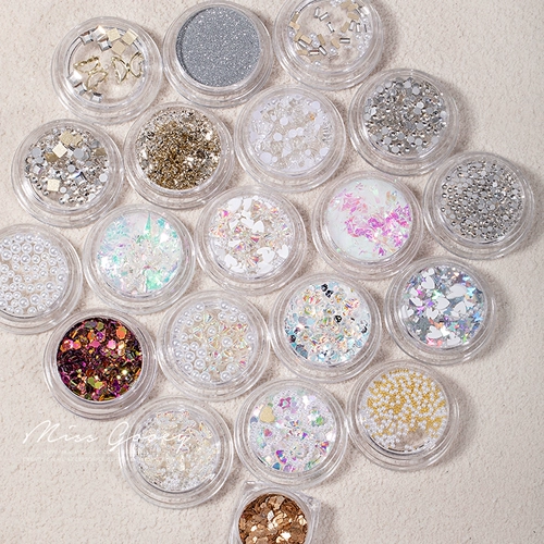 Аксессуар для маникюра для ногтей, смешанные бусины с бантиком из жемчуга, популярно в интернете