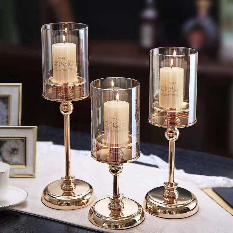 Light Extravagant Wax Candleholder Nordic Retro Romantic Table Candlelight Dinner Props Home Minimalist Modern Adornment Pendulum-Taobao