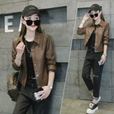 Цветная осенняя демисезонная короткая куртка для отдыха, изысканный стиль