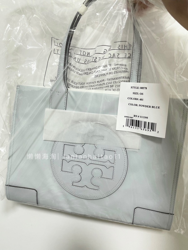 In Stock Tory Burch Tb Ella Nylon Matte Tote Bag Mini Small Size Black