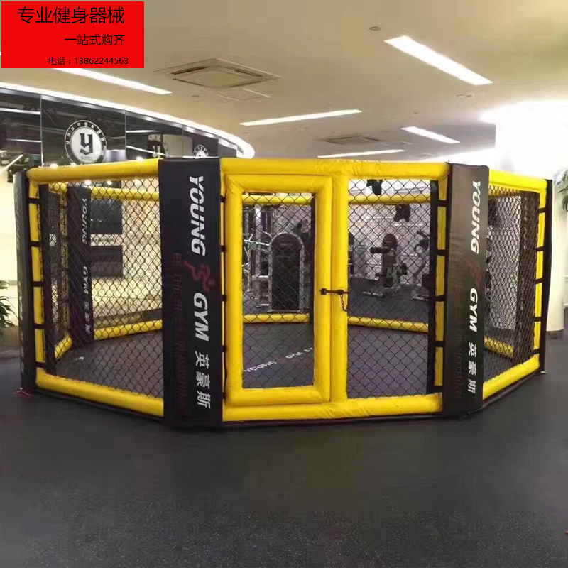 Gym dedicated boxing ring sanda competition training landing MMA fighting mixed martial arts octagon cage customization