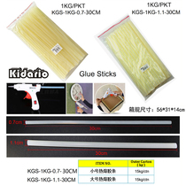 Hot Melt Adhesive Strips 7 ~ 11mm Home Thermosol Stick Handmade DIY High Sticky Instant Electric Melt Glue 1KG Package