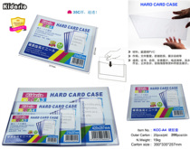 A4 hard gum cover information containing transparent cutting sleeve license photo protective casing containing document sleeve English dress