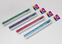 15CM colour side ruler 110C thick bendable soft ruler ruler student drawing painting measuring ruler English dress