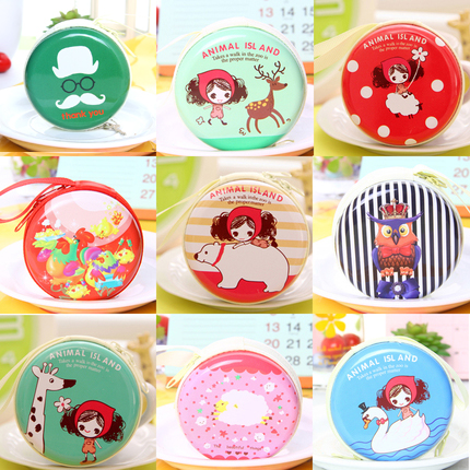 Custom logo kindergarten gift creative gift Cute round coin purse coin primary school student reward small prize