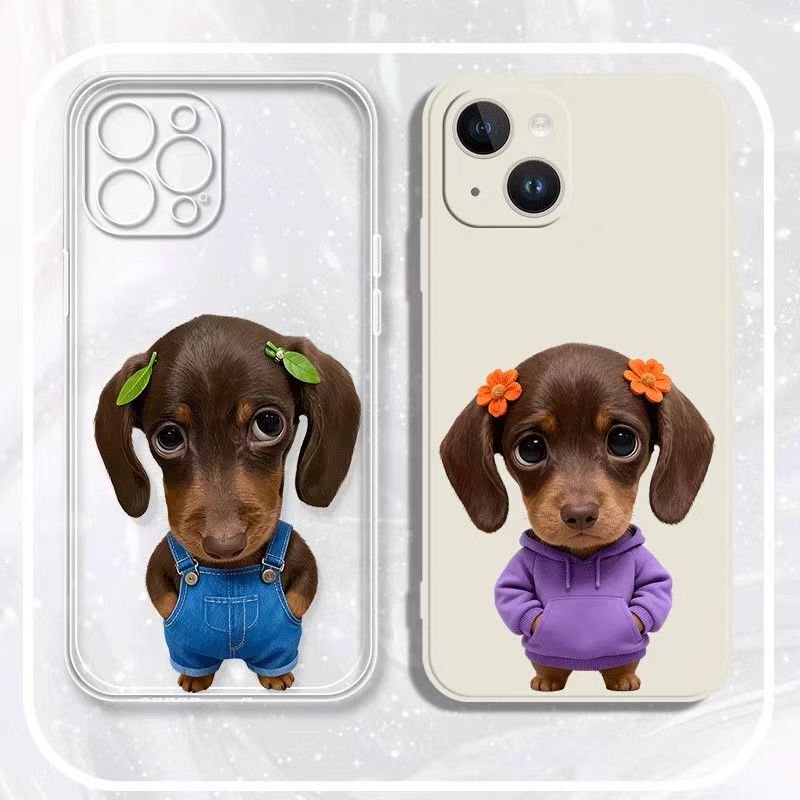 Funny Dog with Missing Fur Dachshund Phone Case Suitable for Iphone17/12Pro Apple 15/14/11/16Promax Cartoon 13Promax/X/Xsmax Funny Dog with Missing Fur Dachshund Phone Case Suitable for Iphone17/12Pro Apple 15/14/11/16Promax Cartoon 13Promax/X/Xsmax