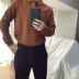 Áo thun dệt kim nam tay dài mùa xuân và mùa hè Cotton Áo sơ mi cộc tay áo thun nam có cổ Polo