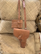 Military fan’s old inventory 1960s pure cowhide type 54 pistol holster with jacket film and television prop holster collection