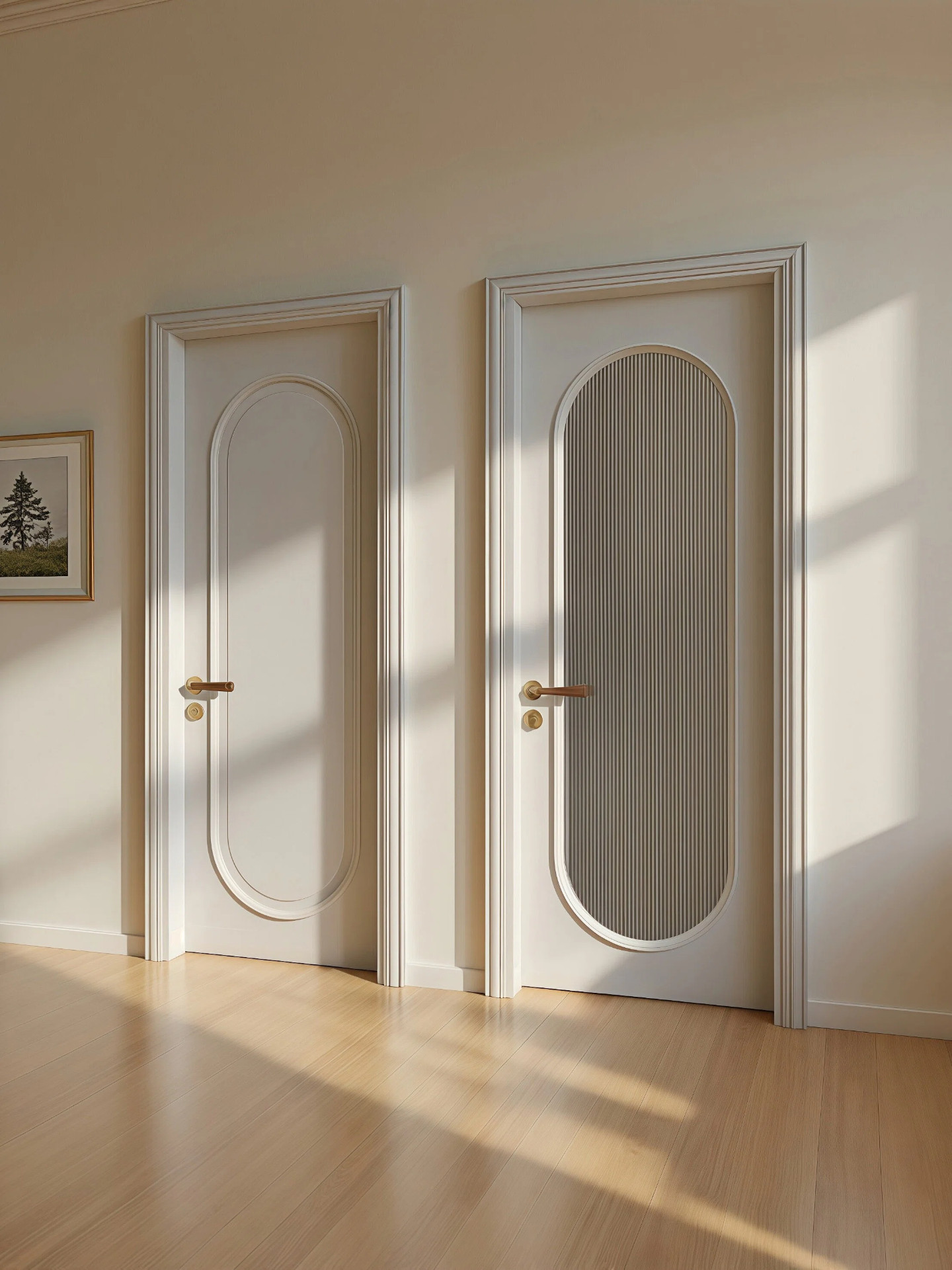 French-Style Bedroom Door, Solid Wood Composite Lacquered Door, Room Door, Interior Door, Household Door, Solid Wood Door Set, Soundproof Door