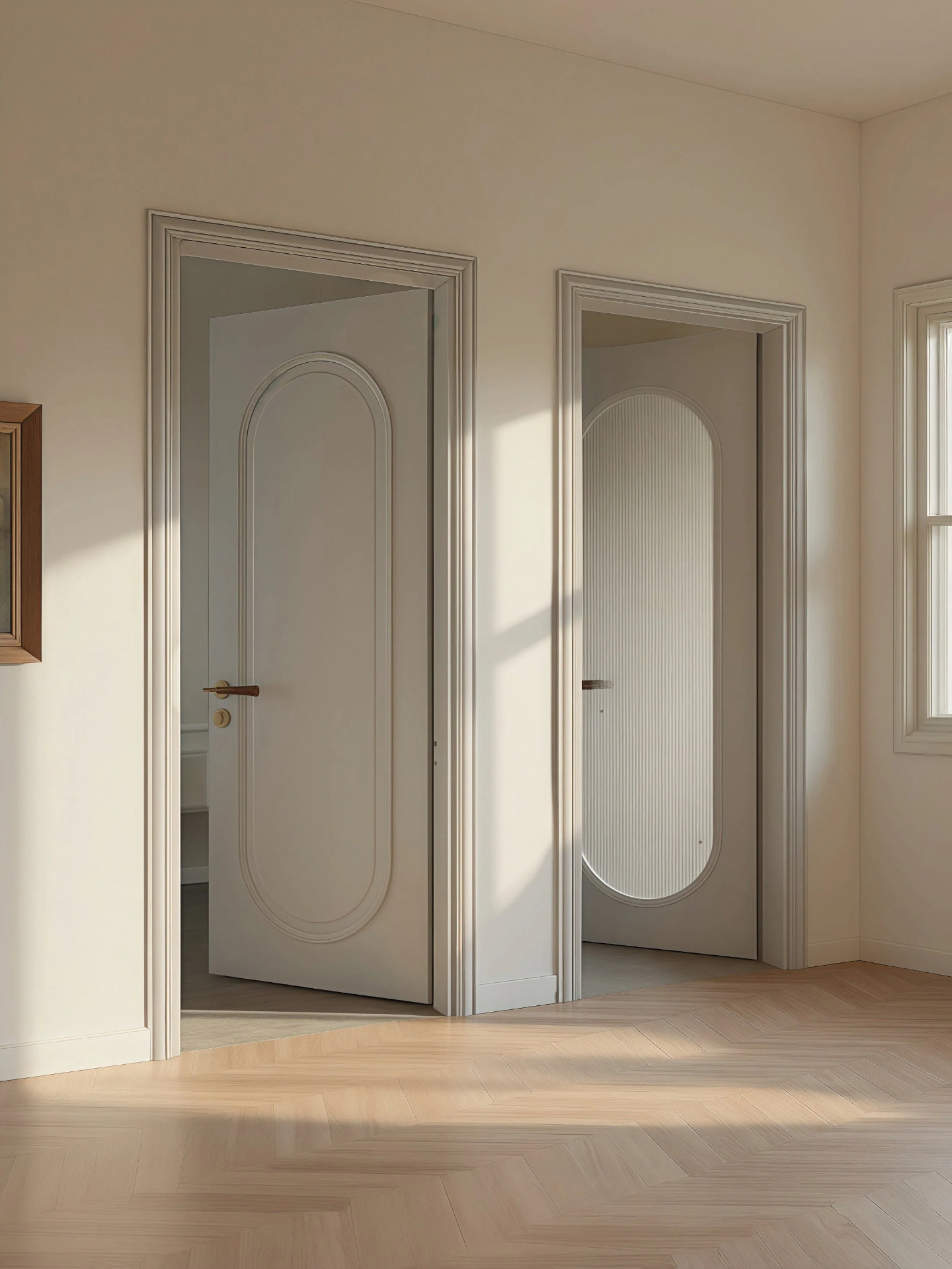 French-Style Bedroom Door, Solid Wood Composite Lacquered Door, Room Door, Interior Door, Household Door, Solid Wood Door Set, Soundproof Door