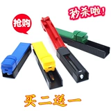 Push -plull сигаретер ручной пластиковую одиночную трубку с 8 -миллиметровыми воздушными сигаретными трубами для загрузки сигарет -сигарет ручной работы Бога