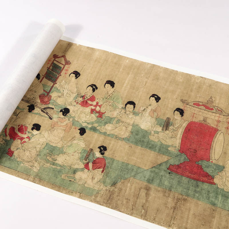 South Tang Zhou Wenzu Comic Books Ancient Works Pen Figure Imitation Ancient National Paintings of the Great HD Copy National Painted