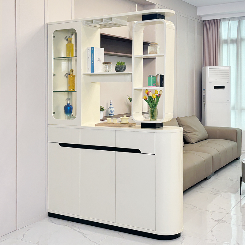 Large Entryway Partition Cabinet for Living Room, Double-Sided Entryway Cabinet, Wine Cabinet, Wall-Mounted Shoe Cabinet, Integrated Screen for Entryway Large Entryway Partition Cabinet for Living Room, Double-Sided Entryway Cabinet, Wine Cabinet, Wall-Mounted Shoe Cabinet, Integrated Screen for Entryway