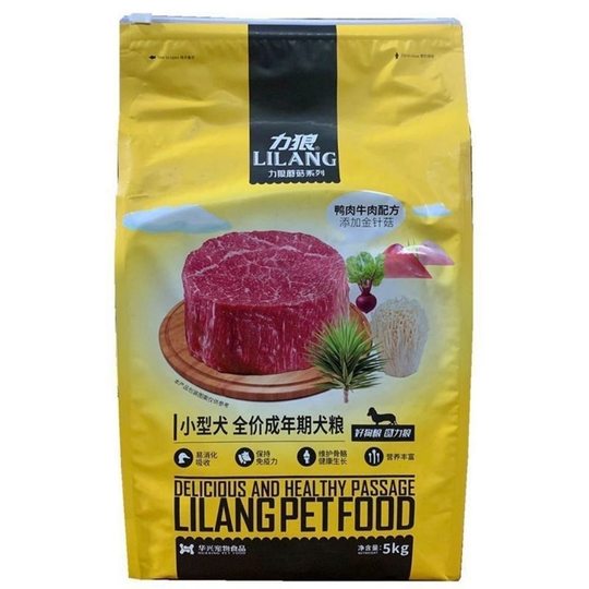 Lilang Dog Food 5kg Teddy Bichon Corgi French Dou Enoki Mushroom Adult Dog Small Dog Beef General Food 10Jin [Jin equals 0.5kg]