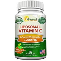 Liposomal Vitamin C - 1200mg Supplement - 180 Capsules - Hi