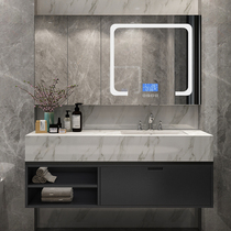Bathroom set bathroom cabinet modern light luxury simple marble washbasin sink combination toilet wash table