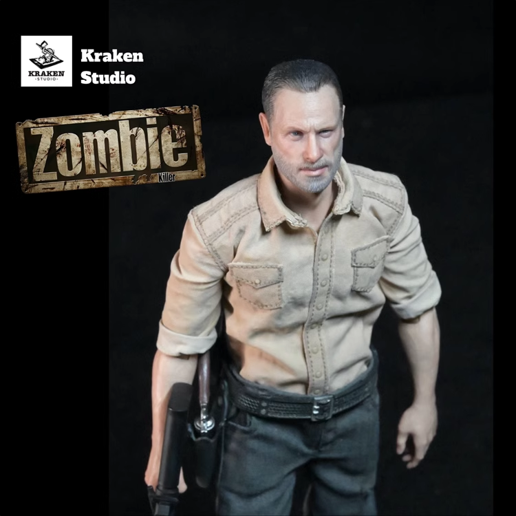 Kraken The Walking Dead 1/12 Zombie Killer Rick Grimes Action