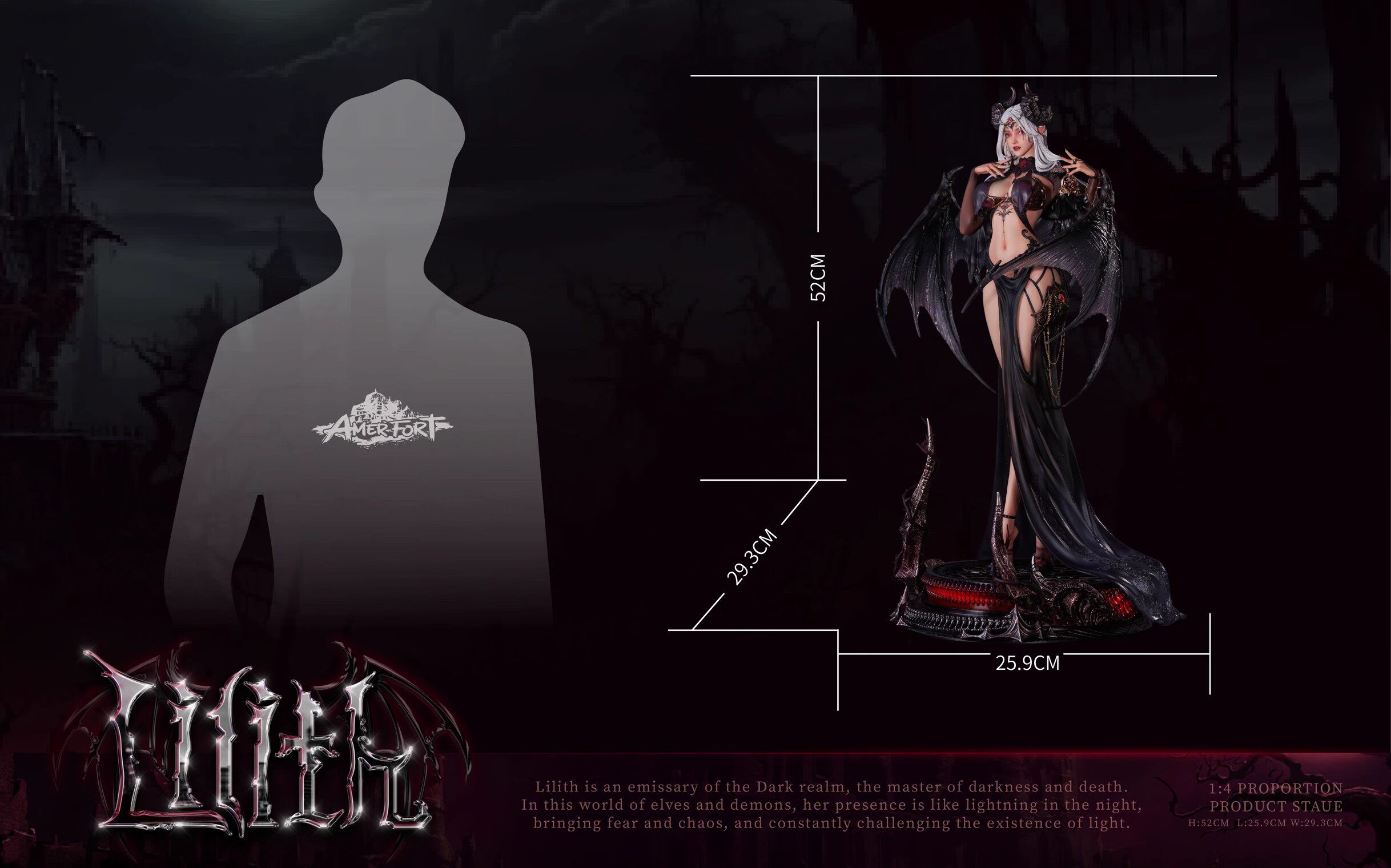 AmerFort PIJI Artist Collaboration008 Elf Series Lilith 1/4 Resin