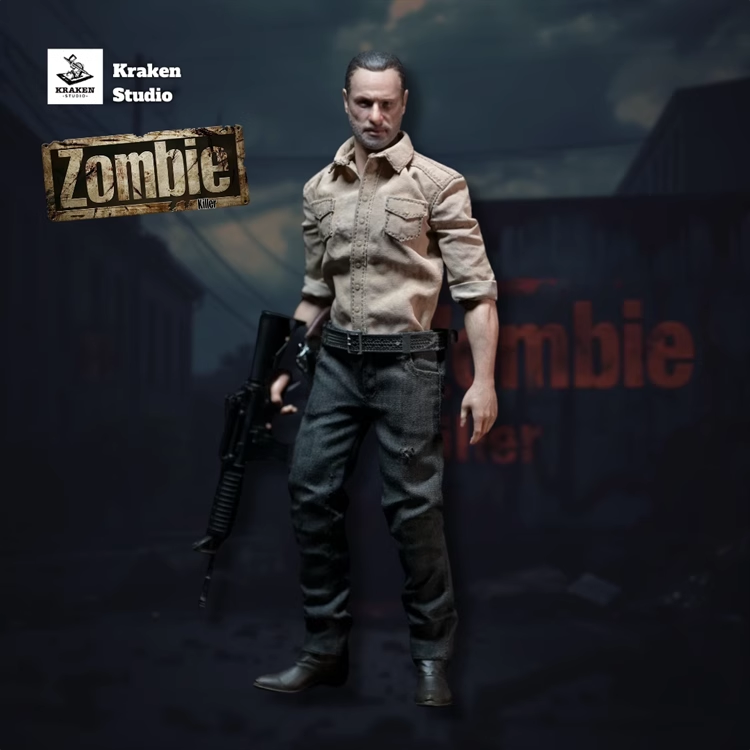 Kraken The Walking Dead 1/12 Zombie Killer Rick Grimes Action