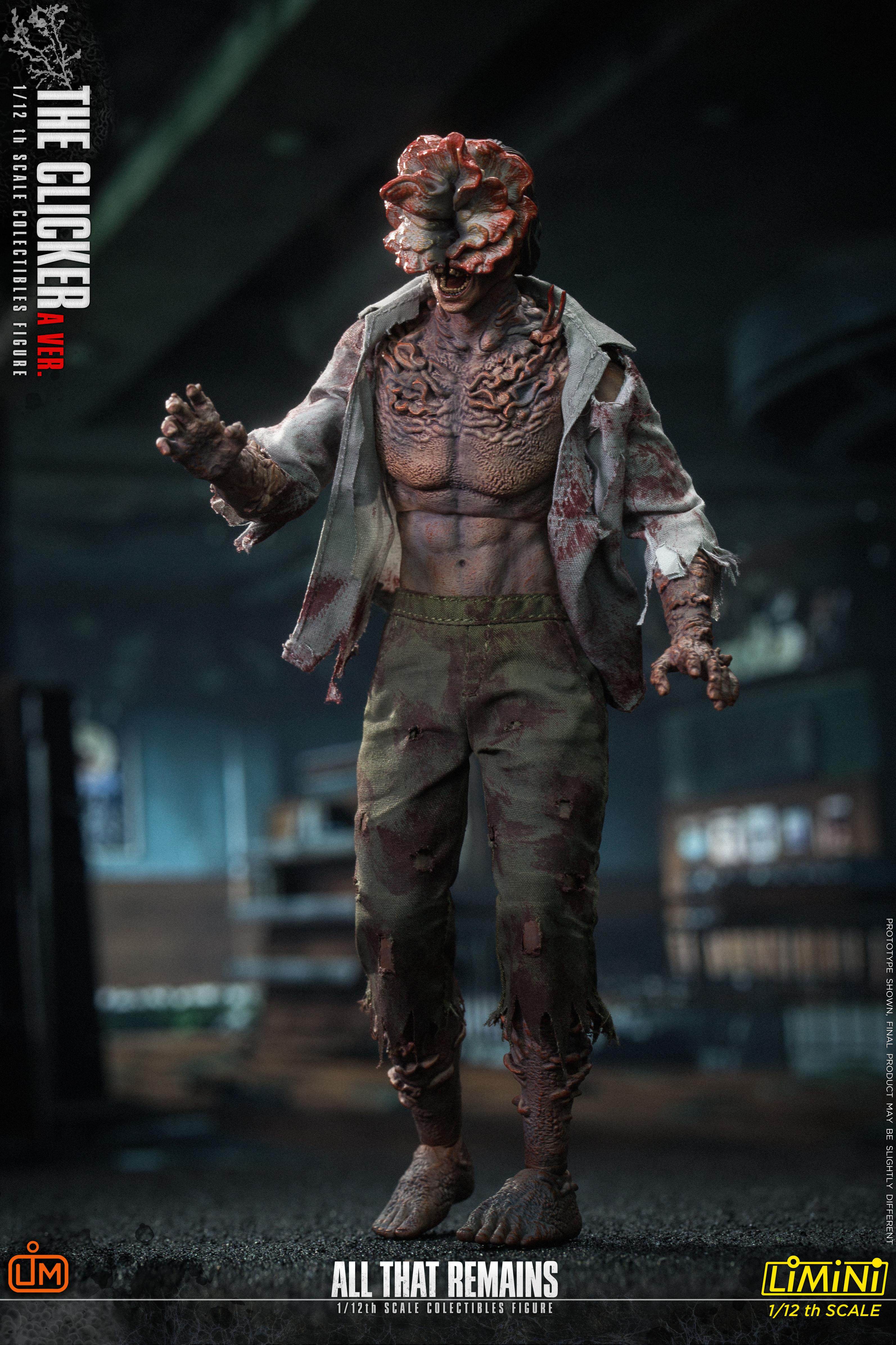 LimToys LMN009/10 1/12 Last of Us The Clicker Zombie Action Figure