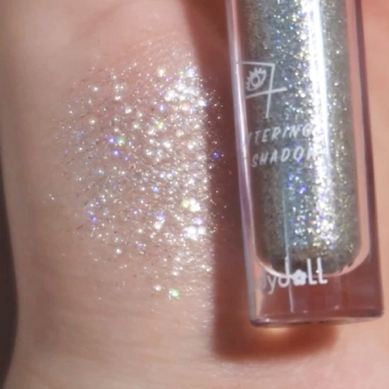 New Judydoll Orange flower liquid eyeshadow Silkworm gold and silver Mermaid Ji Liang big flash polarizing diamond light 08