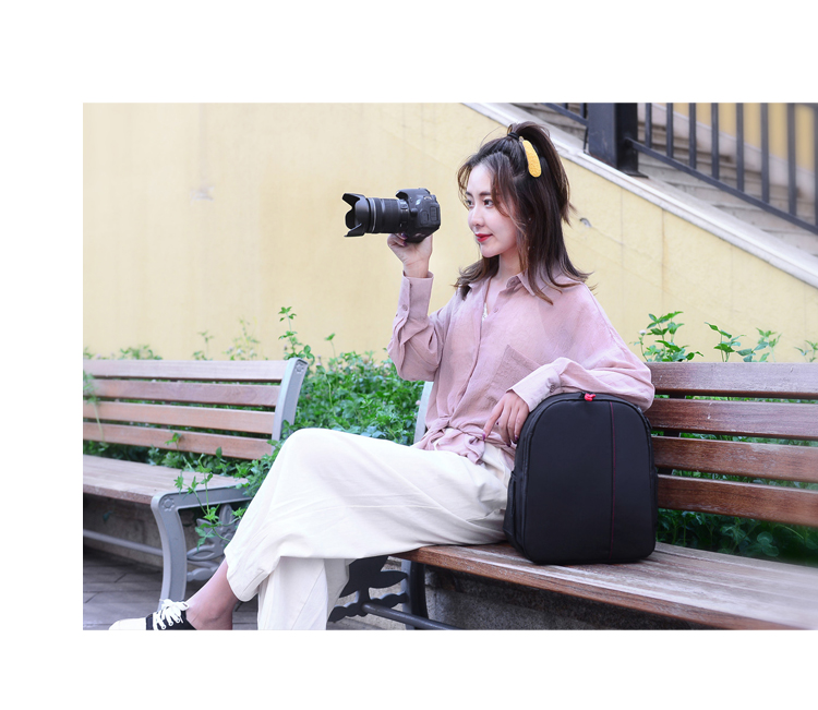 Túi đựng máy ảnh Túi đựng máy ảnh DSLR Ba lô cầm tay giải trí Ba lô Canon Nikon Sony micro đơn ánh sáng túi máy ảnh - Phụ kiện máy ảnh kỹ thuật số túi đeo máy ảnh