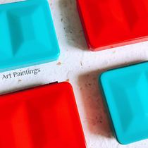 Spot -- Watercolor color box Ling Zhengzhong brass watercolor color box 8 colors 12 colors