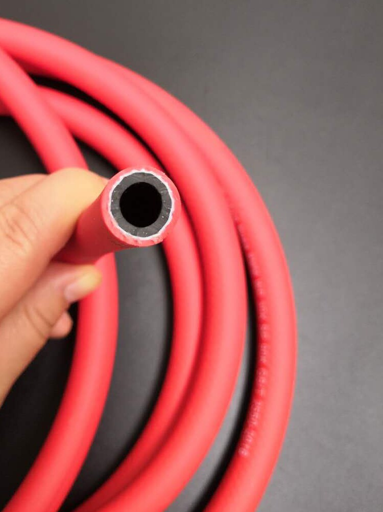 High pressure explosion protection waterproof spray fire gun special hose rubber pipe gas liquid gas three-rubber two-wire light fine PVC