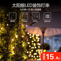 Solar lamp string LED small coloured lights flash Full Star Garden Balcony Arranged Outdoor Patio Decoration Hanging Tree Lights