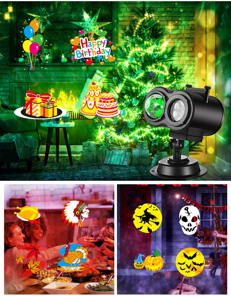 크리스마스 빔 눈송이 눈꽃 12장 장식 빔프로젝트 투영등 소품 연말 창문 - G마켓 모바일