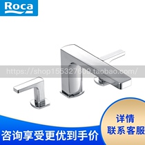 Roca Lejia bathroom Iger 5A1020C0N three-hole cylinder side bathtub faucet double-top bathtub faucet