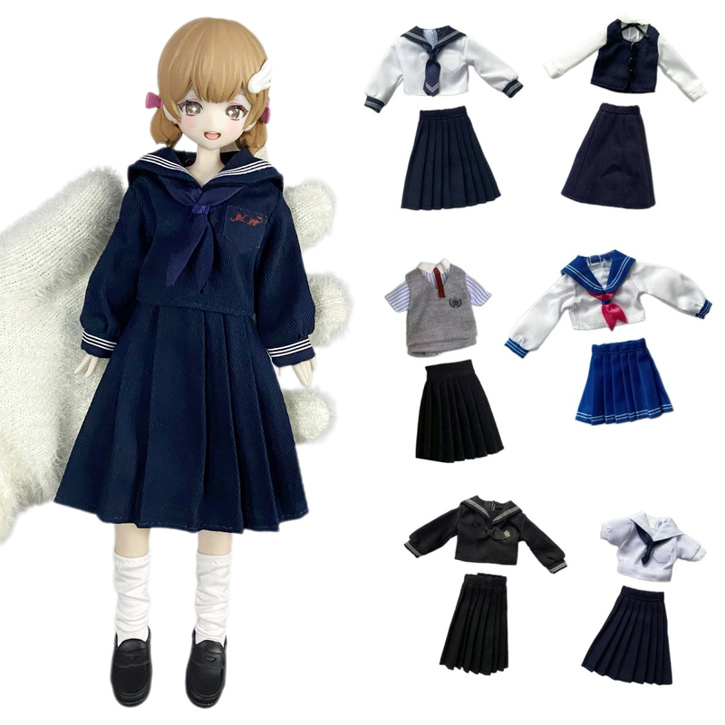 Ob24/26 Six-Point Li Jia School Uniform Blythe Light Nightmare Xiaobu Azone Doll Clothes Preppy Style Sailor Suit Ob24/26 Six-Point Li Jia School Uniform Blythe Light Nightmare Xiaobu Azone Doll Clothes Preppy Style Sailor Suit